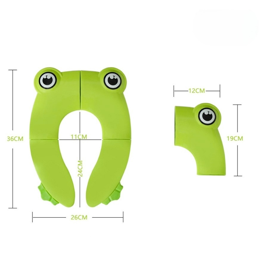 Nắp thu gọn bồn cầu cho bé đi vệ sinh có thể gắp gọn mang đi