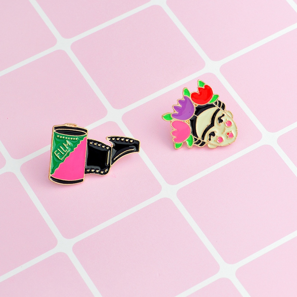 Ghim cài áo kim loại tạo hình thời trang Unisex