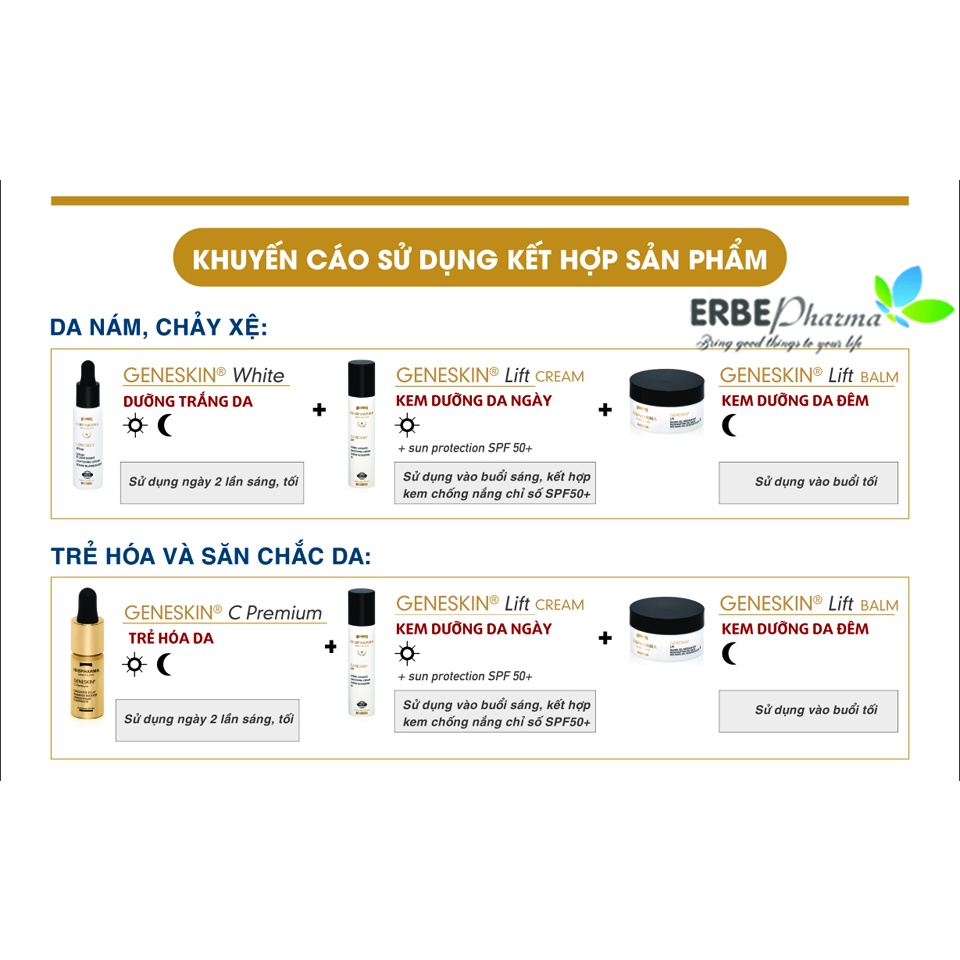 Kem Dưỡng ISIS PHARMA Geneskin Lift Balm 50ML - Kem Dưỡng Săn Chắc Da Ban Đêm