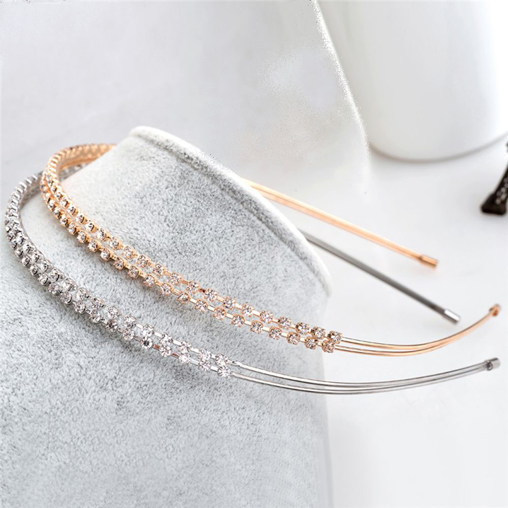 1PC Fashion Crystal Rhinestone Pearl Hairband