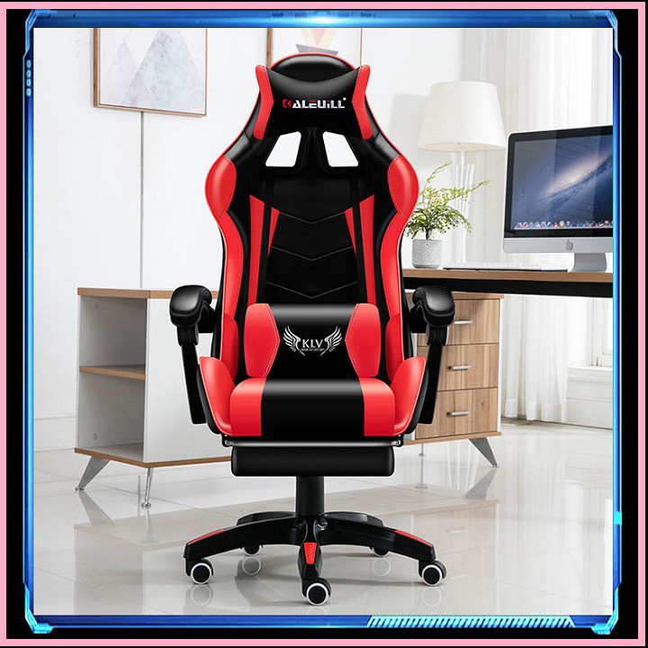 RE0646 Ghế chơi game ngả lưng duỗi chân cho game thủ KLW919 đệm cao su - Ghế game - Ghế xoay văn phòng | BigBuy360 - bigbuy360.vn