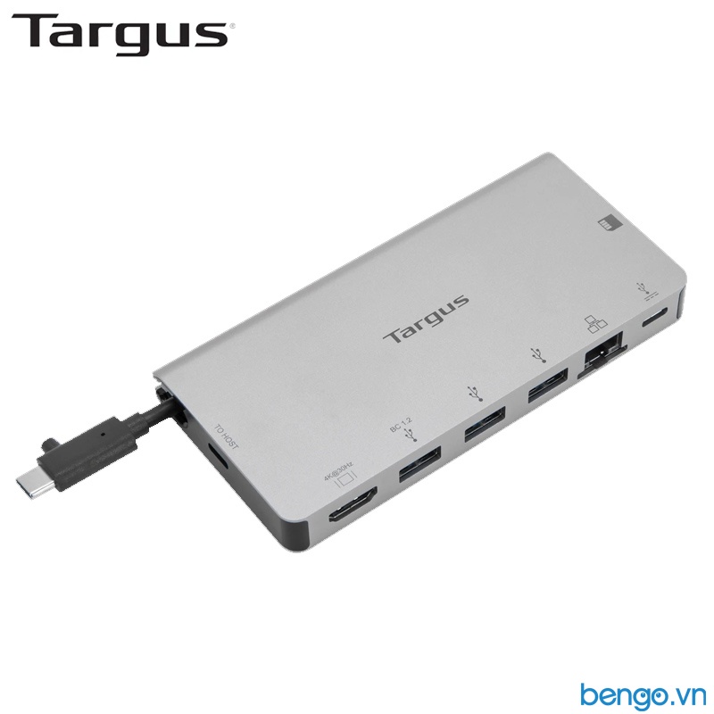 Cổng Chuyển TARGUS 8 In 1 USB-C Docking Station Với Cáp USB-C Có Thể Tháo Rời - DOCK414