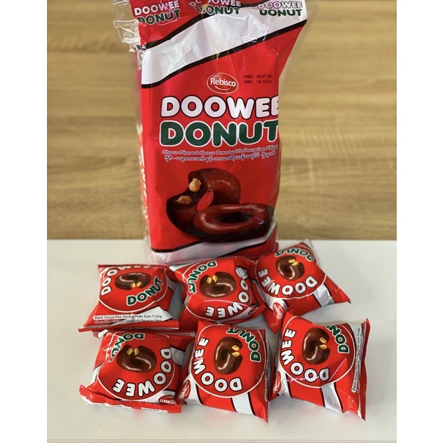 MỚI Bánh Doowee Donut socola thơm mềm xốp 1 gói 12 chiếc