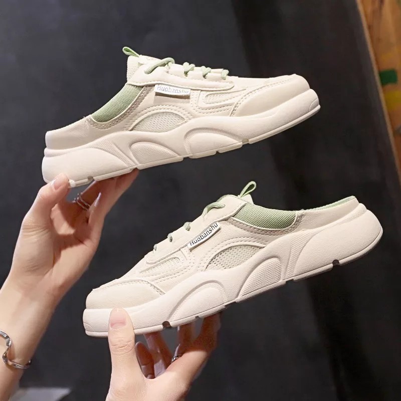 Giày Sục Thể Thao Nữ Phối Viền Màu Vạt chữ Showgo Hàng Chuẩn Đẹp_M818 Fullbox | BigBuy360 - bigbuy360.vn