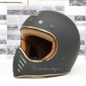 Nón Fullface Royal H01-Nón xe đua Cafe Racer