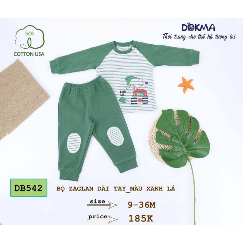 [Dokma] Bộ nỉ zaglan dài tay DB542 mã 2