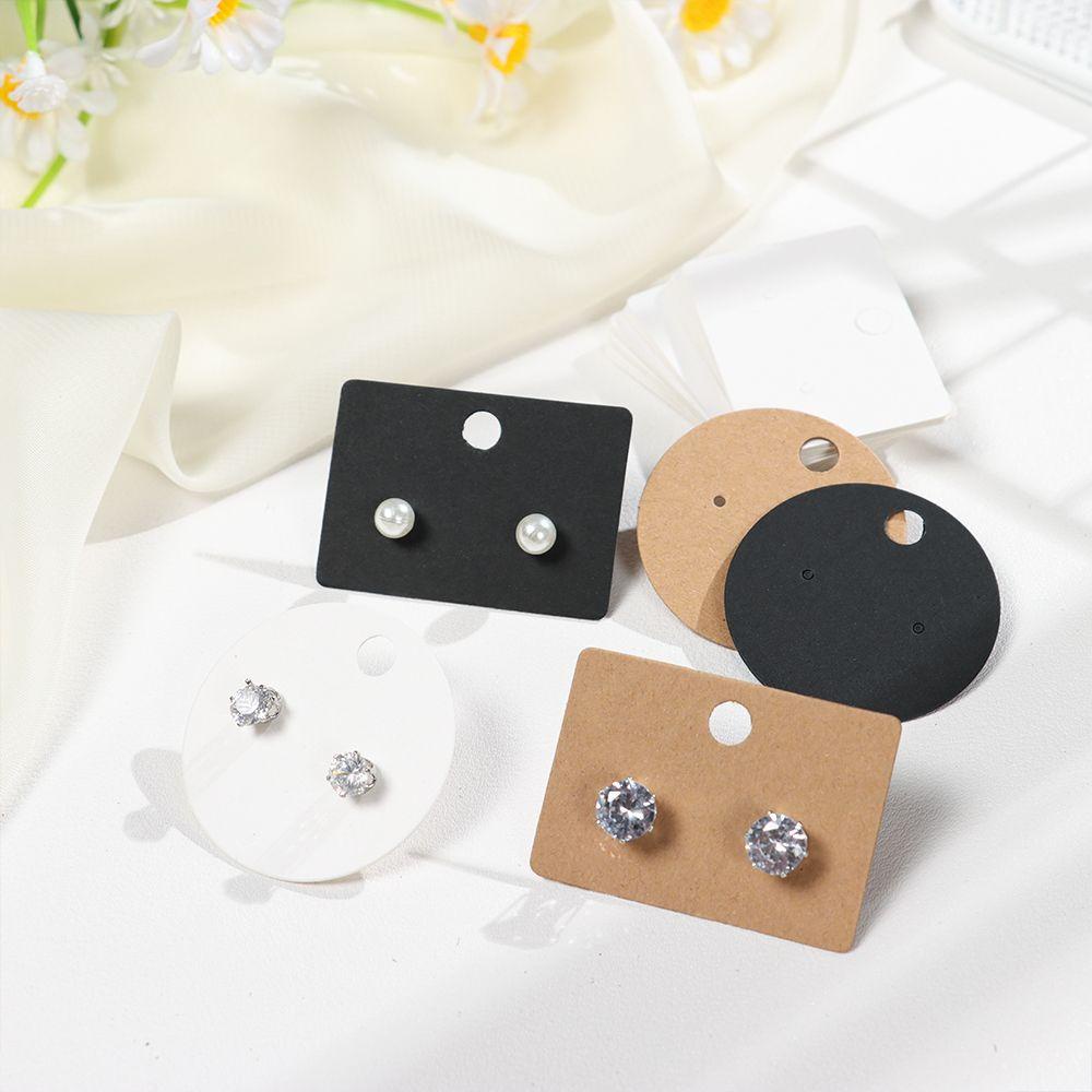 MIH Set 100 Tấm Giấy Vuông Đường Kính 4.5cm Trưng Bày Bông Tai