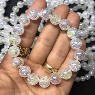 Vòng tay phong thủy trắng tuyết 10ly