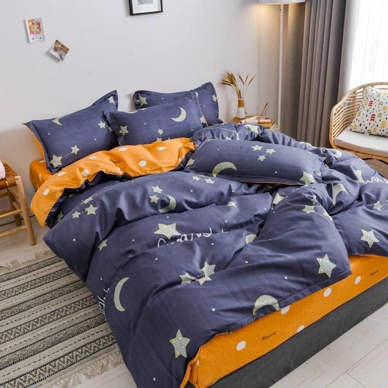 Ga bọc đệm 1m2x2m,1m6x2m bo chun xung quanh,vải mềm mịn-mẫu cà rốt vàng