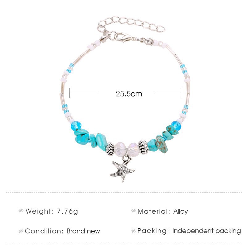 Vòng Tay Đính Sao Biển Phong Cách Bohemian Thời Trang