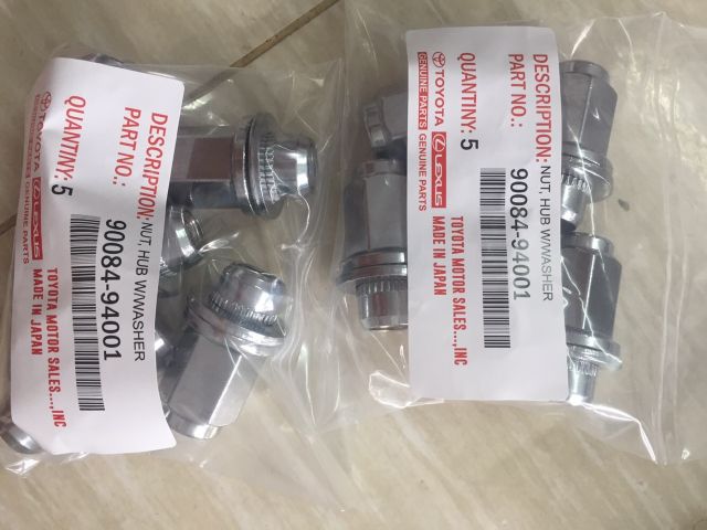 Ốc tắc kê, ốc lốp xe Ford Ranger, BT50, Vios, Innova, Fortuner, i10, Morning các dòng xe