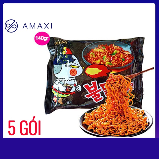 Mì cay Samyang Hàn Quốc, Mỳ Samyang, Nongshim Indomie Ottogi 5 gói, Neoguri khô nước, topokki, tương đen không gia vị