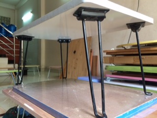 Bộ chân bàn sắt sơn tĩnh điện loại dày 7mm loại tốt