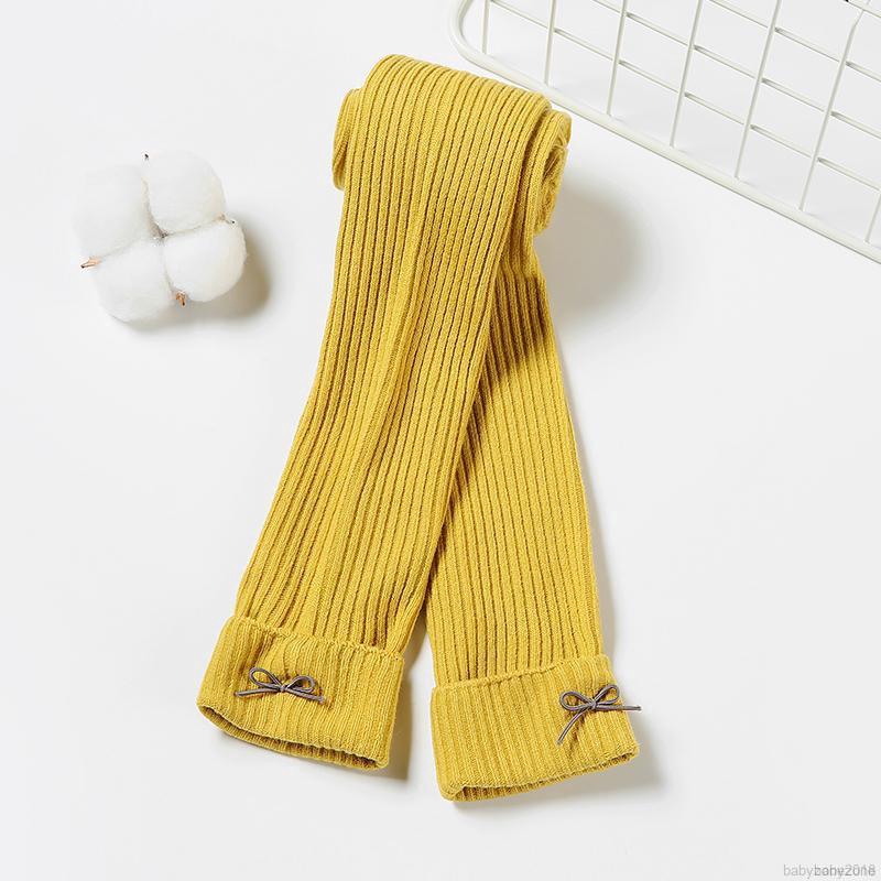 Quần legging cotton thắt nơ xinh xắn cho bé gái