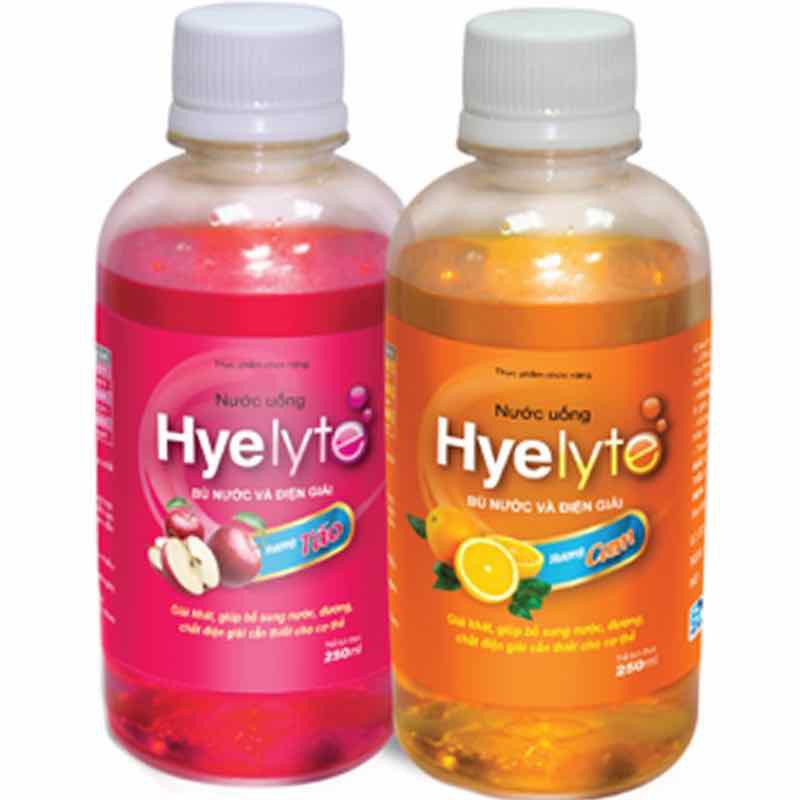 Nước uống Hyelyte 250ml hương táo - cam - dâu