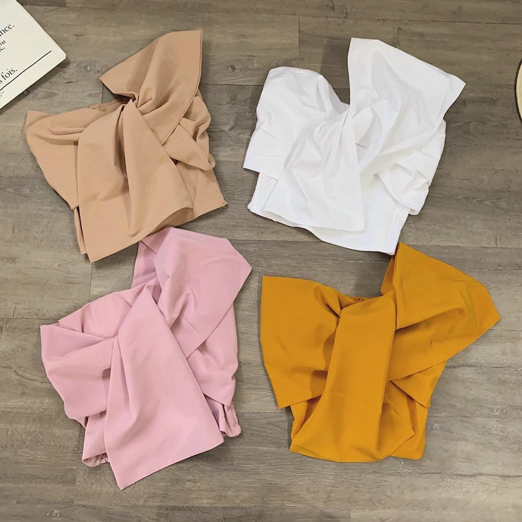 Áo Nơ Bắt Chéo,Áo Trễ Vai Kiểu Sang Chảnh,LY STORE