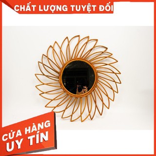 [Khuyến Mãi Sốc] gương mây tre đan decor CAO CẤP