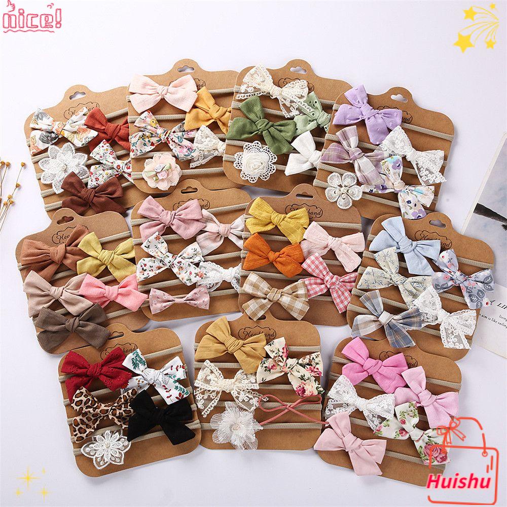 Set 5 Băng Đô Nơ Xinh Xắn Dành Cho Bé Gái