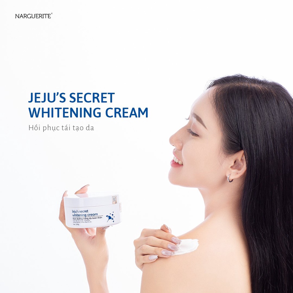 KEM BODY DƯỠNG TRẮNG TOÀN THÂN JEJU'S SECRET WHITENING CREAM H NARGUERITE (200gr)