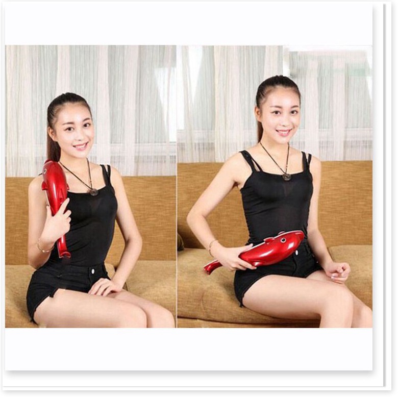 Giá Vốn - Máy massage cá heo cầm tay mini sử dụng pin tiện dụng khi sử dụng