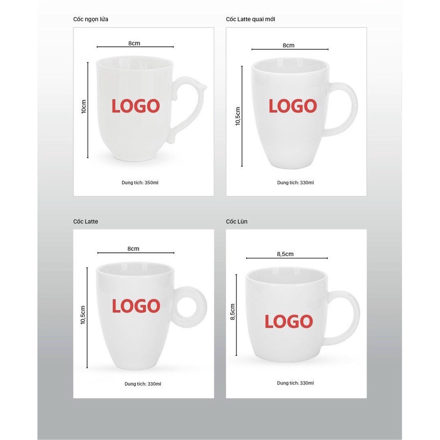 IN LOGO THEO YÊU CẦU LÀM QUÀ TẶNG CA, CỐC, LY SỨ BÁT TRÀNG đơn thấp nhất từ 10 sản miễn phí làm market đơn hàng từ 10 sả