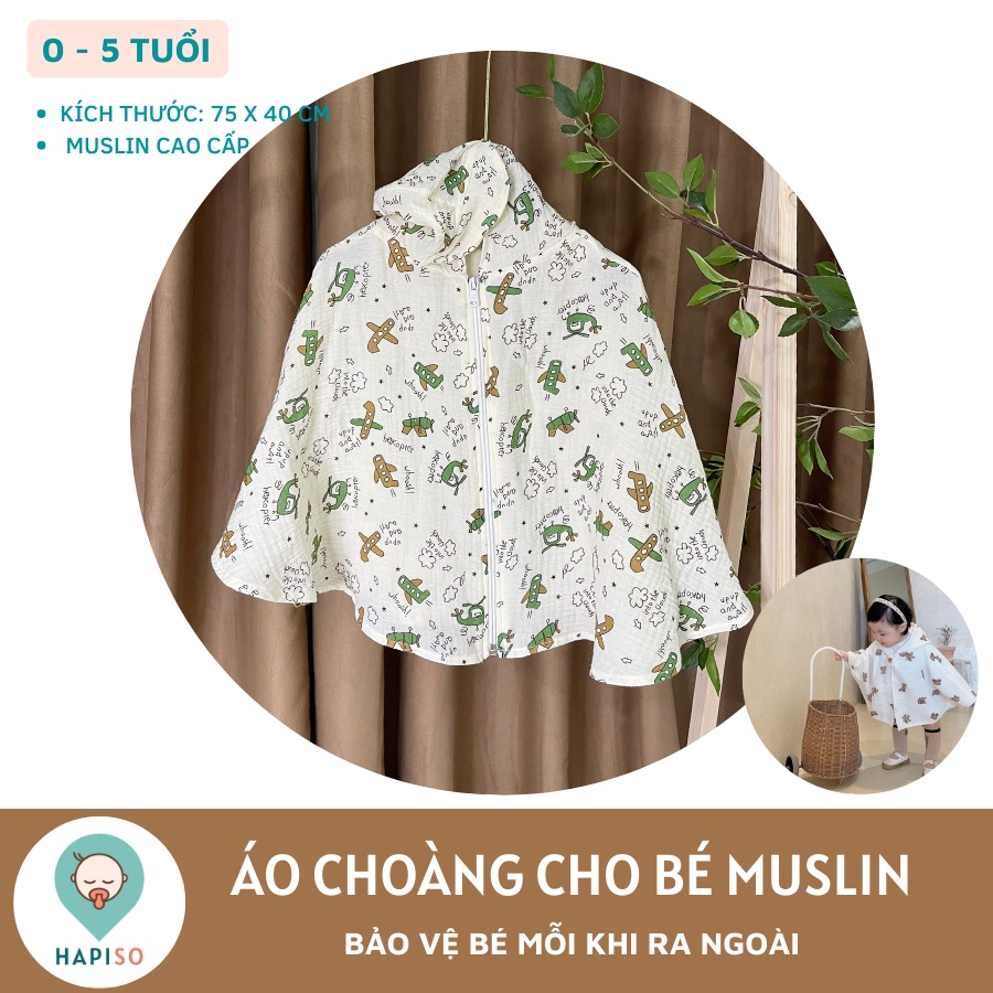 Áo choàng Muslin cho bé