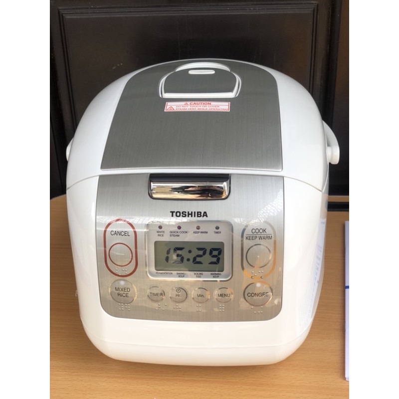 [CHÍNH HÃNG] Nồi cơm điện Toshiba 1 lít RC-10NMF (WT) 10NMF | BigBuy360 - bigbuy360.vn