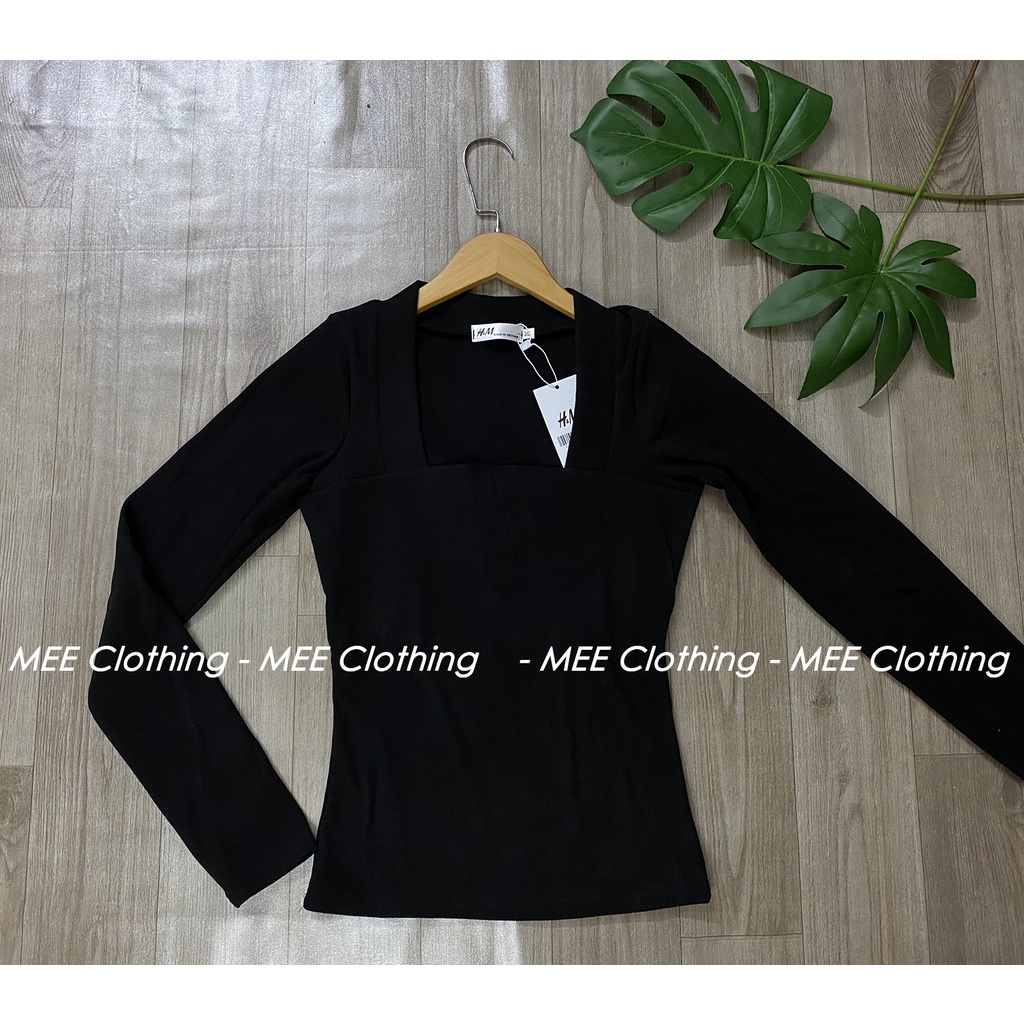 Áo len body dài tay cổ vuông - tăm nhung dày mịn hàng chuẩn đẹp | BigBuy360 - bigbuy360.vn