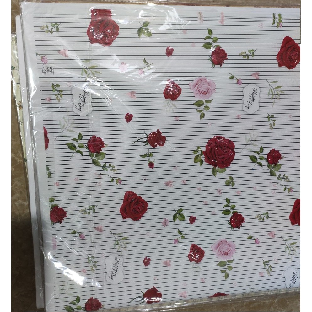 10 tờ Giấy lụa gói quà kèm 10 nơ rút