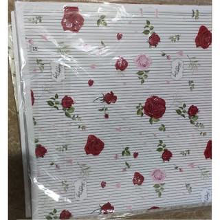 10 tờ Giấy lụa gói quà kèm 10 nơ rút