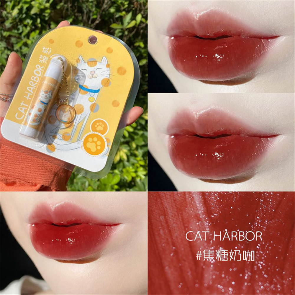 (hàng Mới Về) Son Môi Dưỡng Ẩm Trang Điểm Hàng Ngày Thiết Kế Hình Mèo Dễ Thương Cho Nữ Sinh | BigBuy360 - bigbuy360.vn
