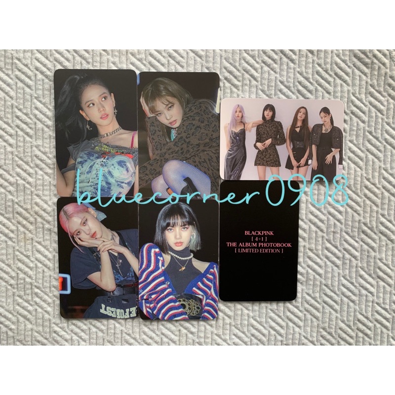 [Official] Card ảnh photocard BLACKPINK JENNIE JISOO LISA ROSÉ 4+1 PTB Ktown4u Preorder