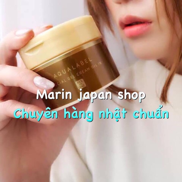 (Đủ bill,chính hãng) 5 trong 1 Aqualabel Special Gel Cream Moist màu đỏ và vàng