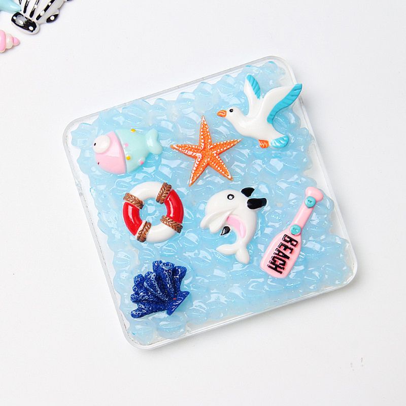 Set 30 mặt dây chuyền mini bằng nhựa Resin làm trang sức bãi biển mùa hè