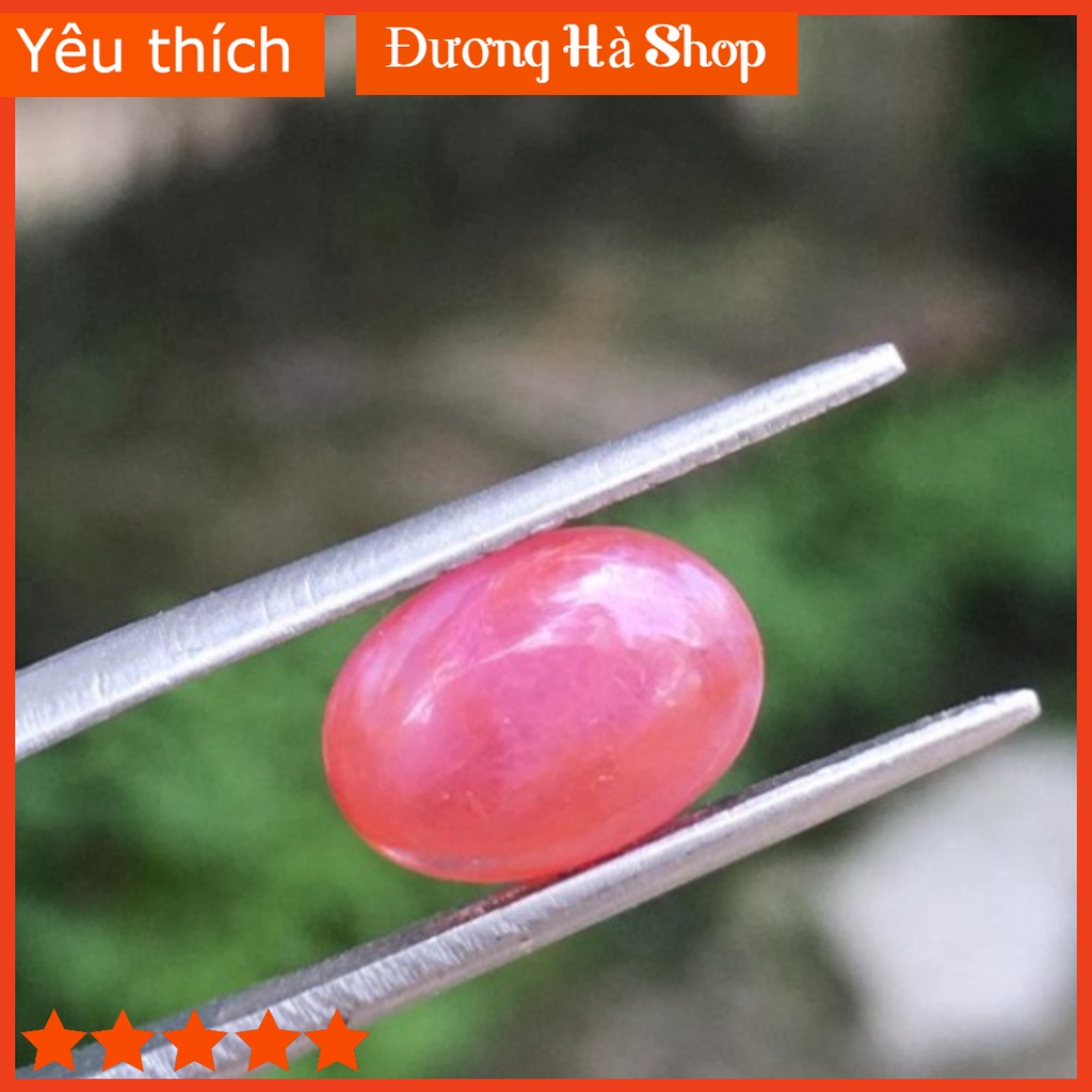 Đá Ruby Tự Nhiên Đỏ Cam 3.45ct Mặt Nhẫn Nam Nữ R13