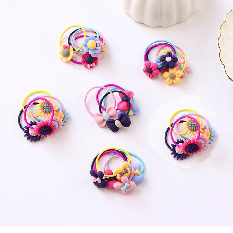 Bộ 20 sợi dây thun cột tóc xinh xắn cho bé gái