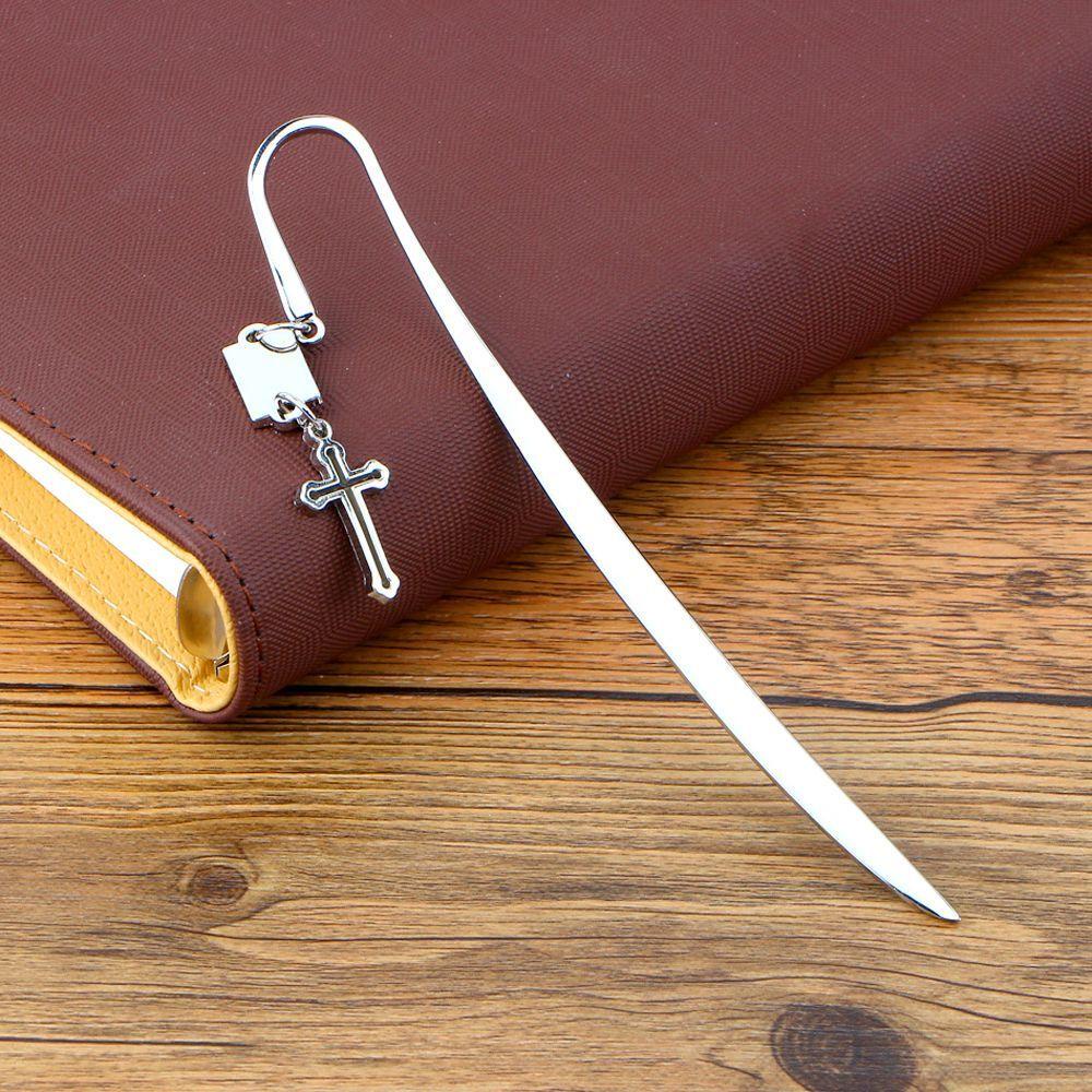 Bookmark Kim Loại AUGUSTINA|Dụng Cụ Mở Sổ Tay Bằng Hợp Kim In Chữ Christian Độc Đáo Trang Trí Trường Học / Văn Phòng