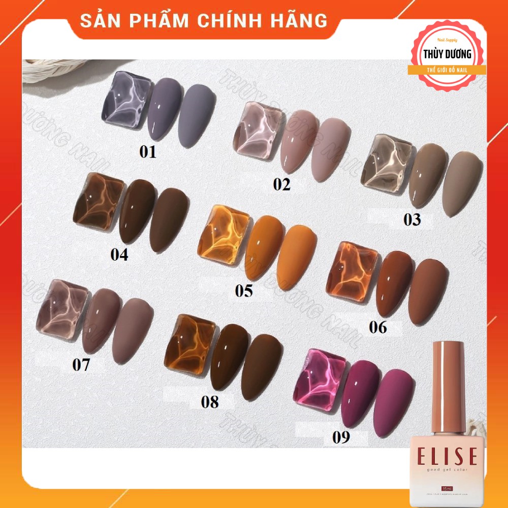 Sơn gel Elise cao cấp chính hãng mã NT 15ml