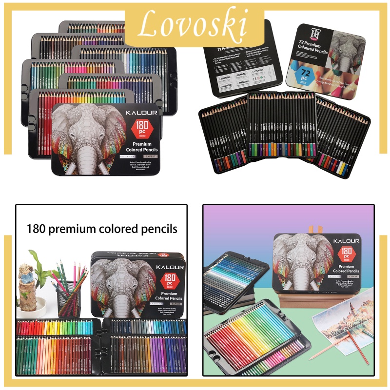 Hộp 180 Bút Chì Màu Vẽ Phác Thảo Lovoski