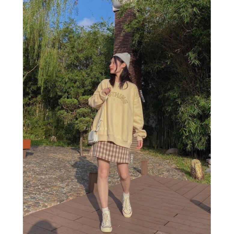 [Xả Kho Giá Sốc]Áo Sweater Form Rộng Unisex Tay Bồng Nam Nữ Mặc Được  Chất Nỉ Bông Hàng Xuất Dày Đẹp Không Bai, Không Xù
