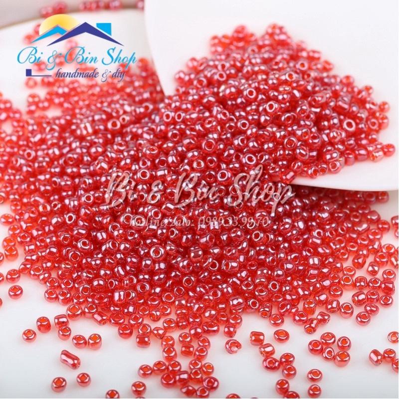 90g Hạt Cườm Đại 4mm Màu Bóng Đính Kết Trang Phục, Làm Trang Sức Handmade