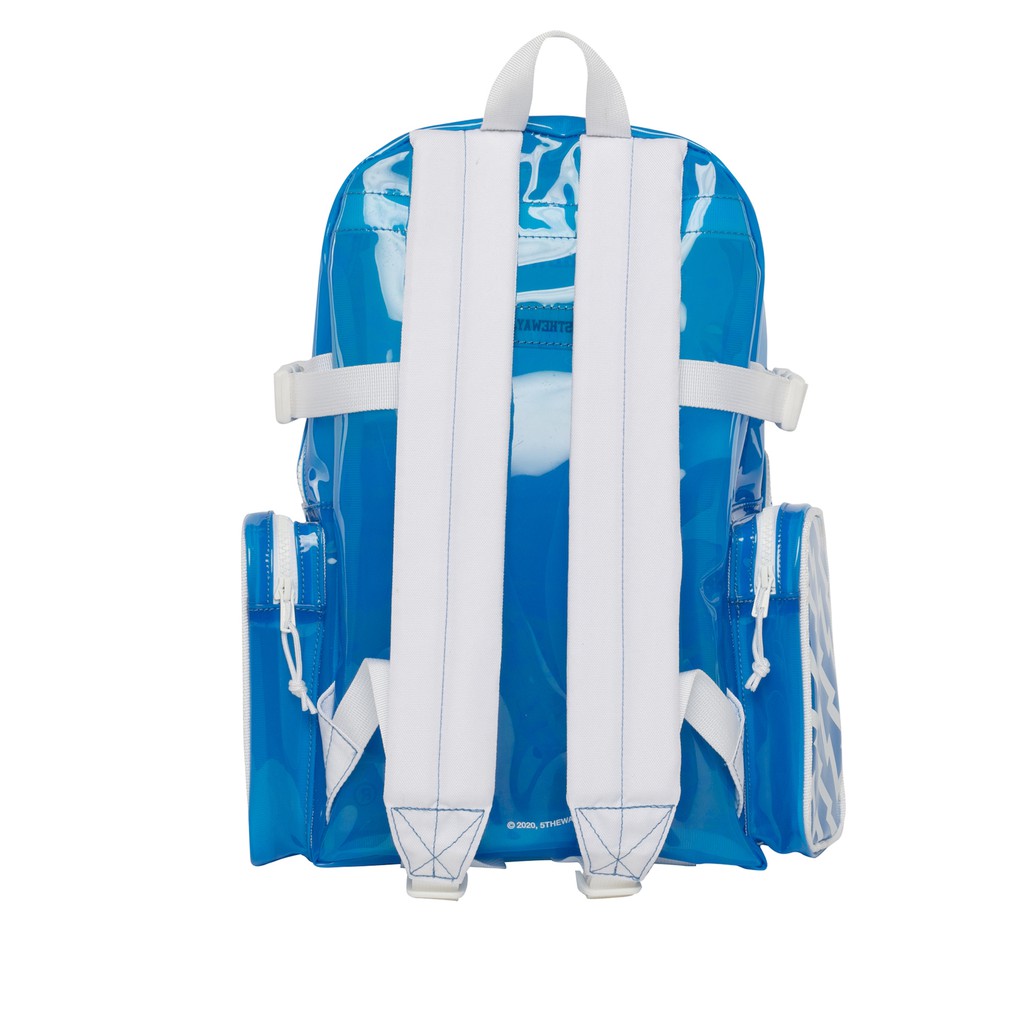 Balo 5THEWAY® /plastic/ ROCKET BACKPACK in BLUE màu Trong Suốt Xanh