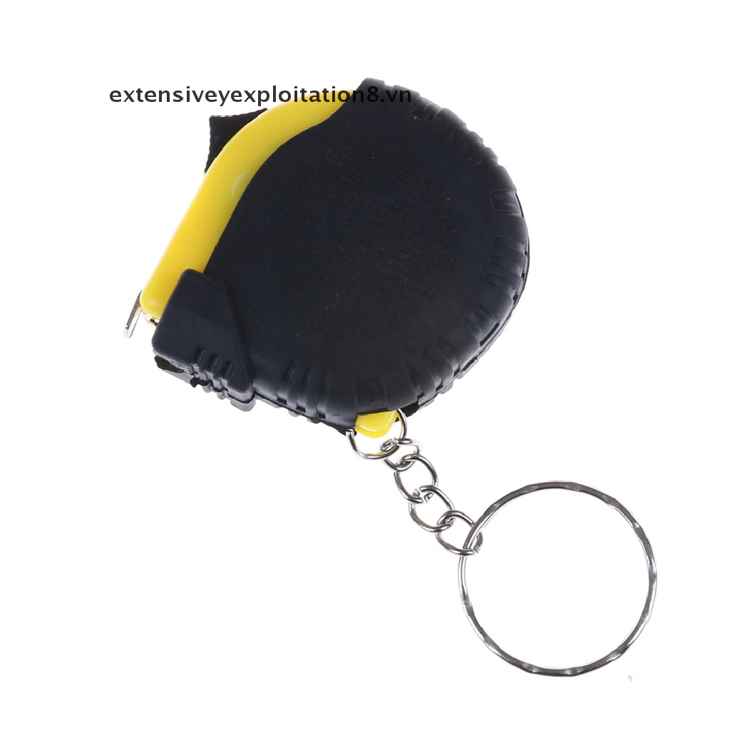 【extensive】 Mini Tape Measure With Key Chain Plastic Portable 1m Retractable Ruler 【vn】
