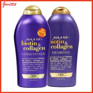 Dầu gội Biotin Collagen OGX - Kích thích mọc tóc, phục hồi tóc hư tổn