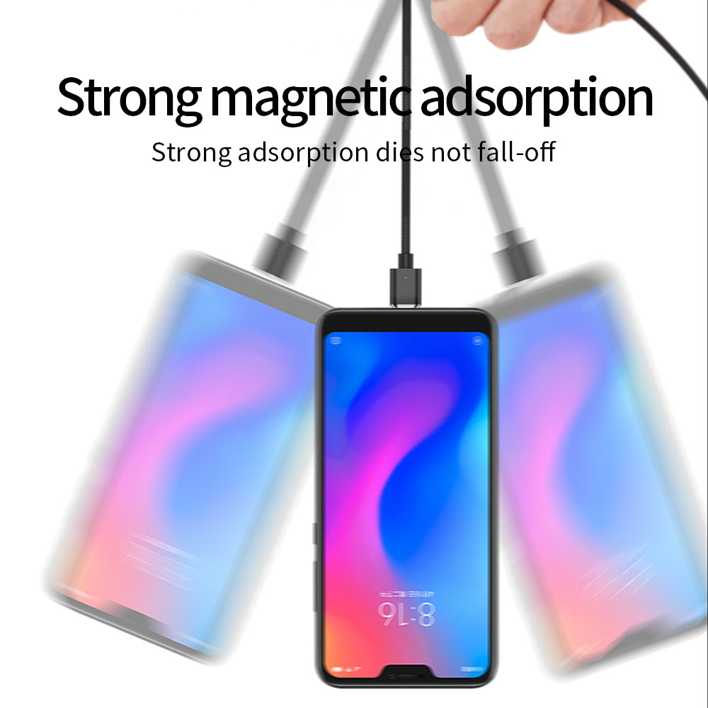 Cáp sạc Twitch T04 từ tính có đèn LED tùy chọn cho Samsung Android