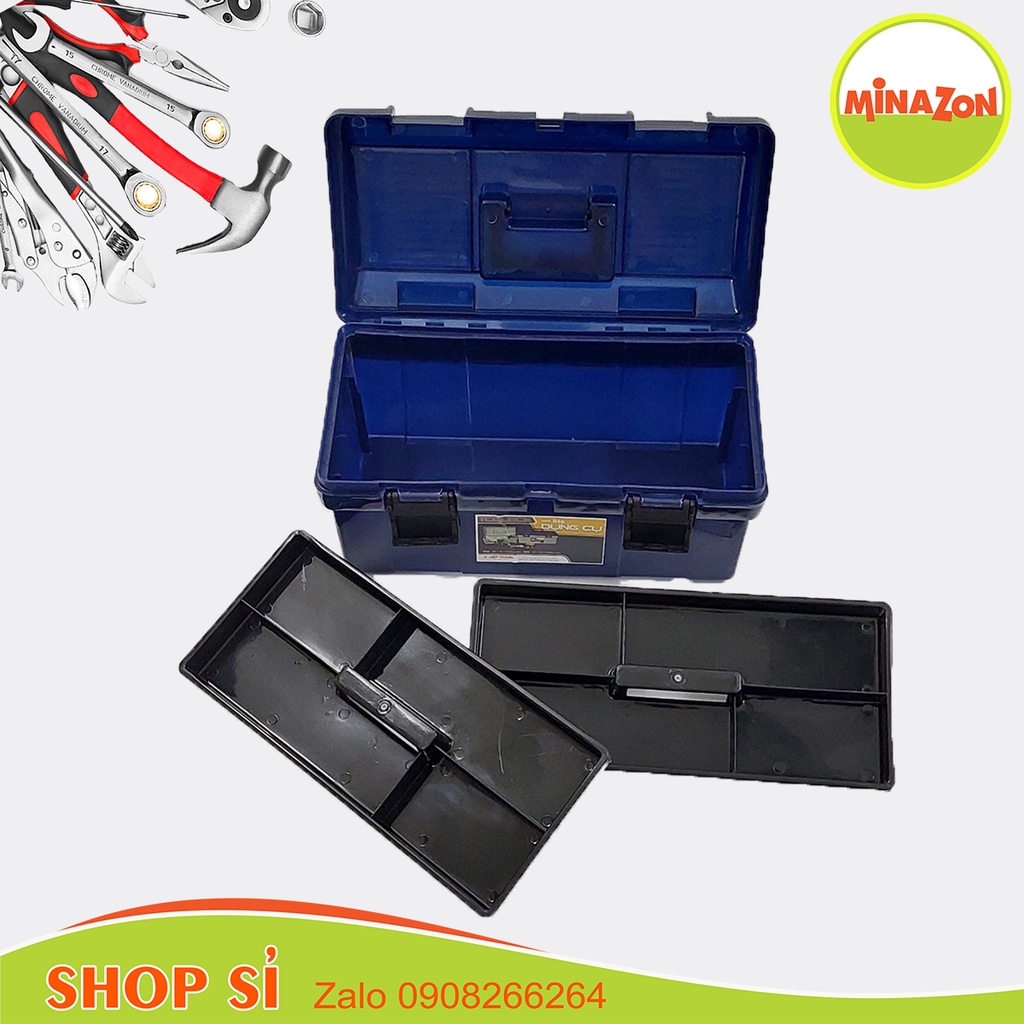 Hộp đựng dụng cụ, Hộp đựng đồ nghề đa năng lớn cao cấp giá rẻ nhất 435x235x195, Shop chính hãng, giá tốt nhất!