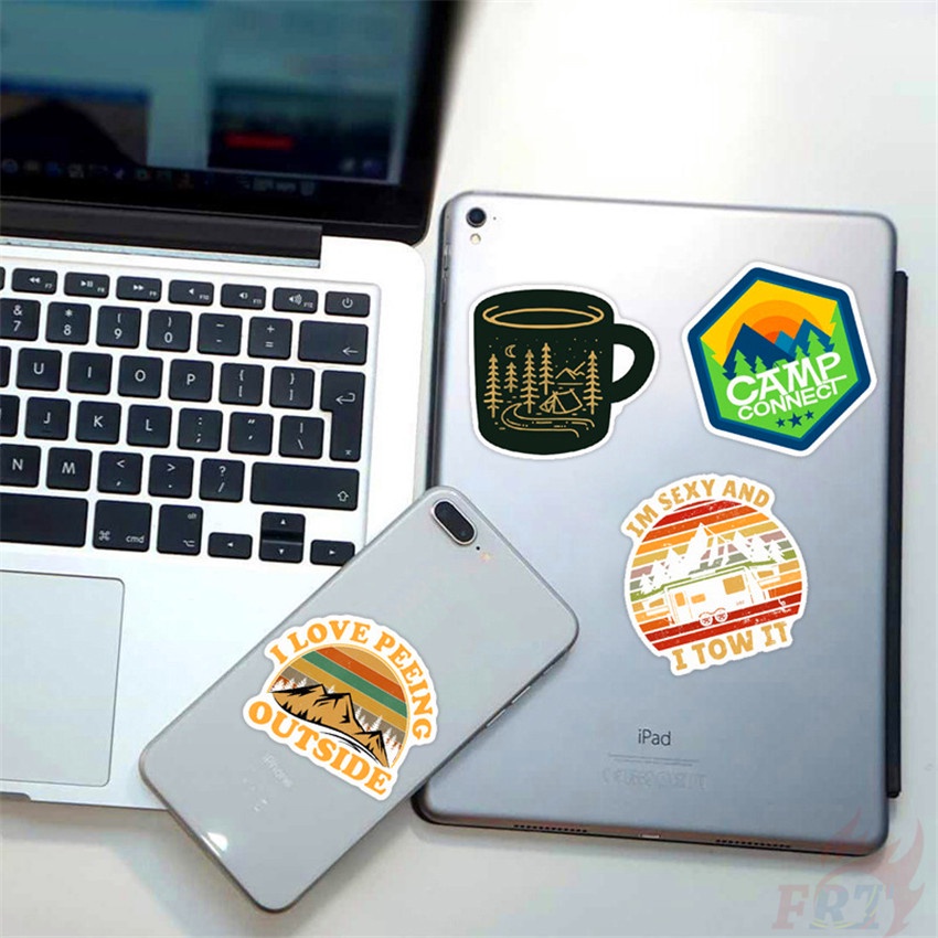 100Pcs/Set ❉ Outdoor Hiking Adventure Travel Series B Stickers ❉ Waterproof DIY Fashion Decals Doodle Stickers