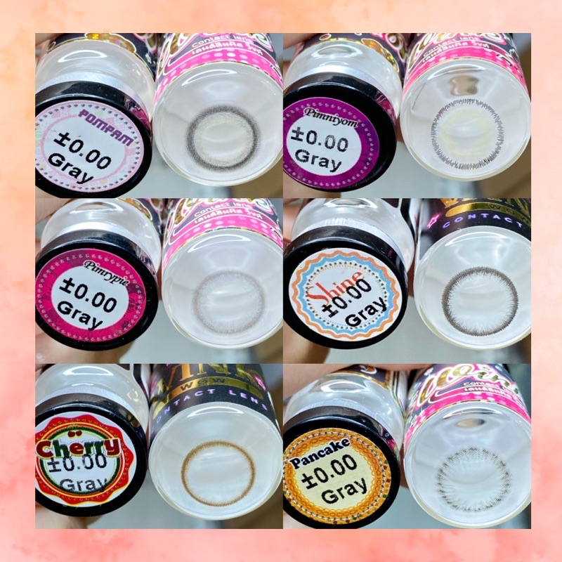 50 mẫu lens Xám Gray Hot size giãn ít 14,2-14,3mm Không độ Mới nhất _Kính áp tròng xám  (FREE SHIP)