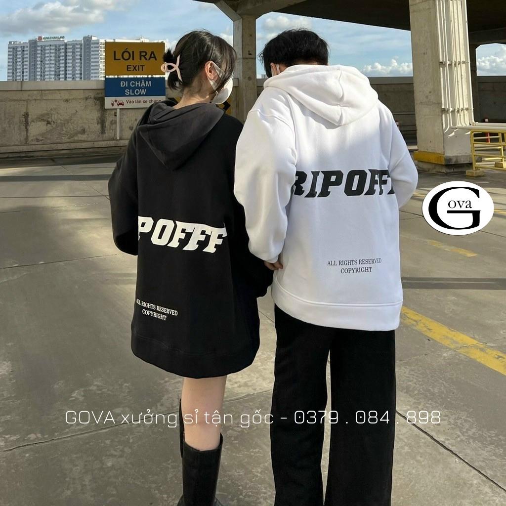 Áo Khoác Nỉ RIPOFFF Nam Nữ Form Rộng BomberUnisex Chất Vải Nỉ Hình In Đẹp GOVA