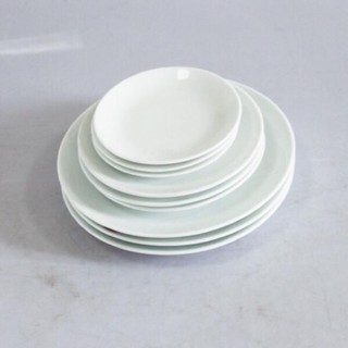 [KHO SỈ] Đĩa sứ trắng sâu lòng hàng dày (15cm đến 25cm)